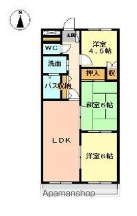 コンフィデンス　Ⅰ[3LDK/58.3m2]の間取図