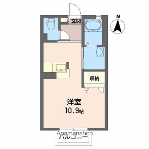 フローラ南の間取り写真