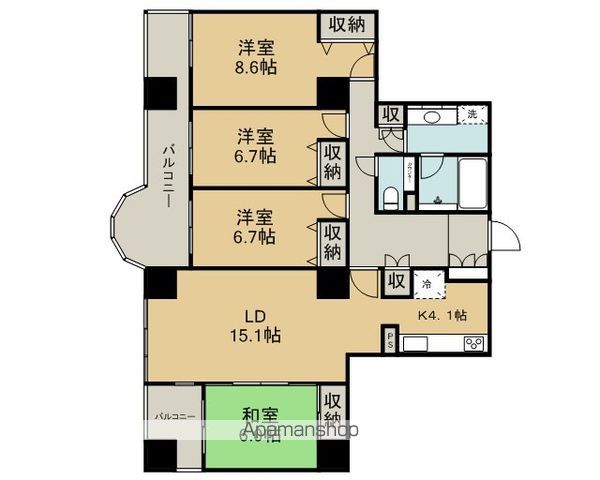 ACITYタワーズイーストの間取り写真