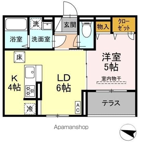 DーROOM NAGOMIの間取り写真