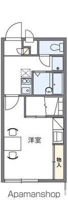 レオパレスルース[1K/23.18m2]の間取図