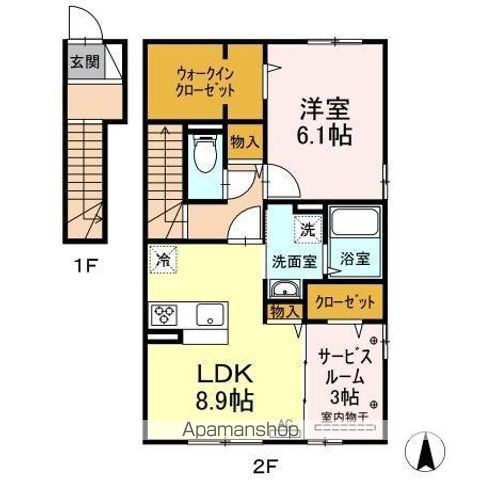 セジュール雅 A棟の間取り写真