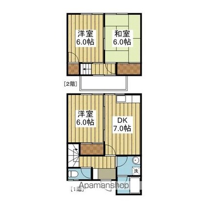 Ｃａｐ’ｓテラス[3DK/61.65m2]の間取図