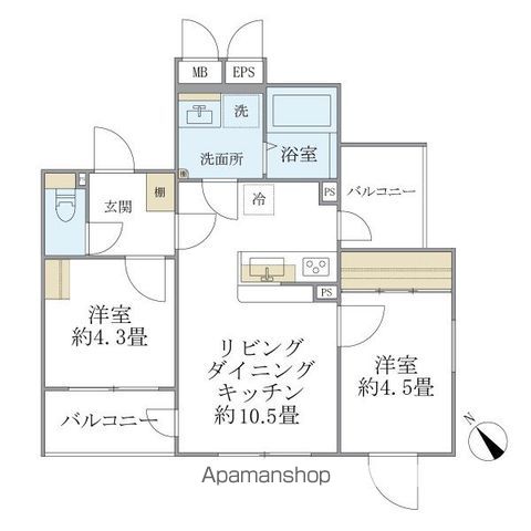 EXAM AKASAKAの間取り写真