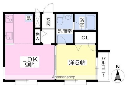 メゾン・エスト[1LDK/30.15m2]の間取図