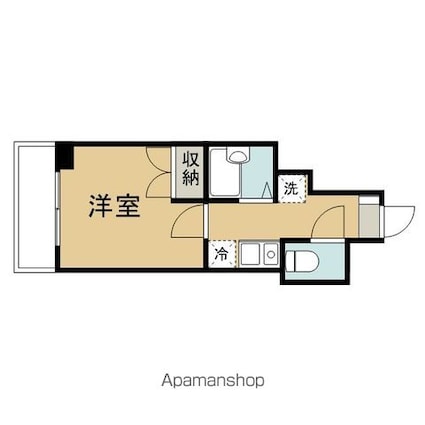 ヴェローナ高円寺[1K/21.58m2]の間取図