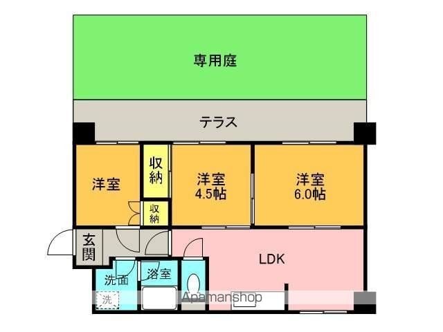 エルベコート東園田の間取り写真