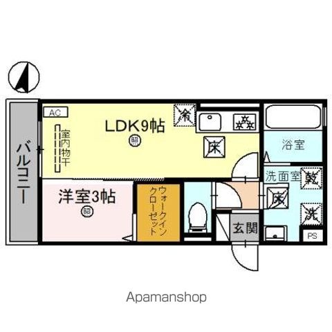 【和歌山市弁財天丁のアパートの間取り】