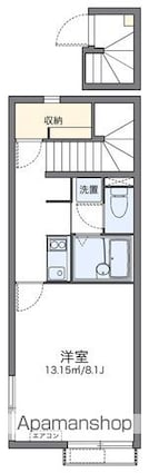 レオネクストカイトネストⅡ[1K/28.02m2]の間取図