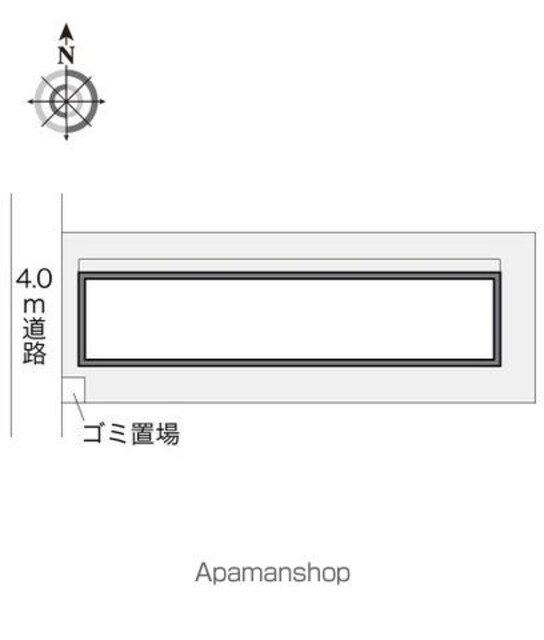 レオパレス山栄アビタ[1K/25.48m2]の配置図