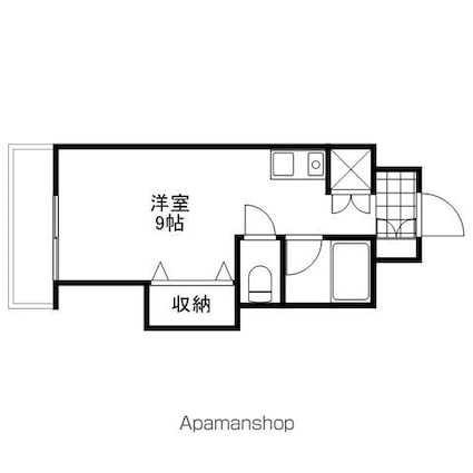 益井ビル[1R/20m2]の間取図
