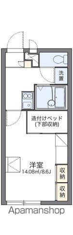 レオパレスVILLACRESTの間取り写真