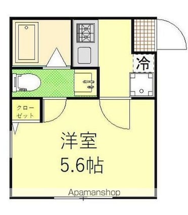 フォーマルハウト西横浜[1K/18.01m2]の間取図