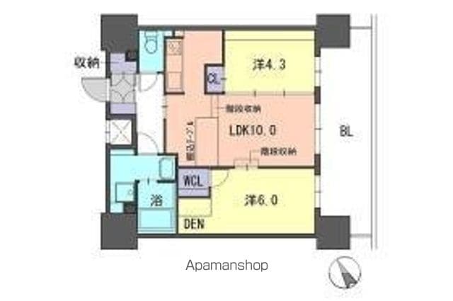 F・PARC GRANDMARK天神の間取り写真
