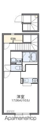 レオネクストグランブルー匝瑳[1K/37.26m2]の間取図