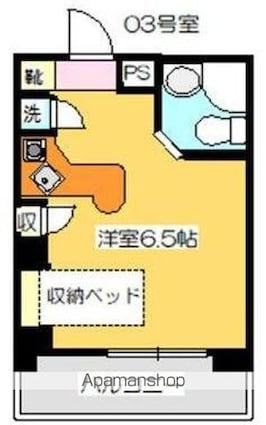 ラ・パルフェ・ド・コロン[1R/18.7m2]の間取図