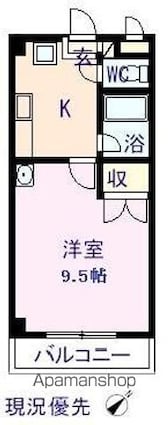 Ｆｏｒｅｓｔ皆実[1K/27.72m2]の間取図