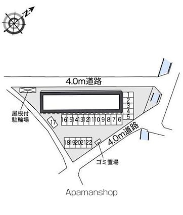 レオパレスフローリッシュ　Ⅰ[1K/23.61m2]の駐車場1
