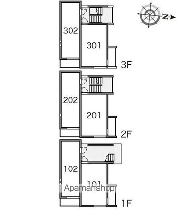 クレイノル　ソレイユ新高円寺[1K/21.11m2]の配置図