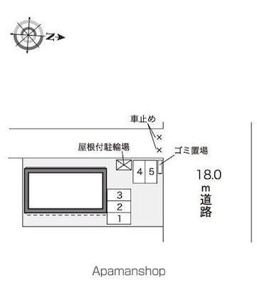 レオネクストジュネス　ノール[1K/28.02m2]の配置図