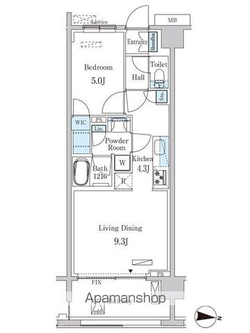 大田区東矢口のマンションの間取り