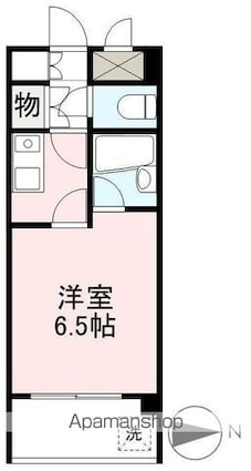 スクエアーガーデン三条[1K/21.7m2]の間取図
