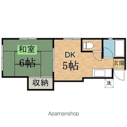 三葉ハイム[1DK/29.57m2]の間取図