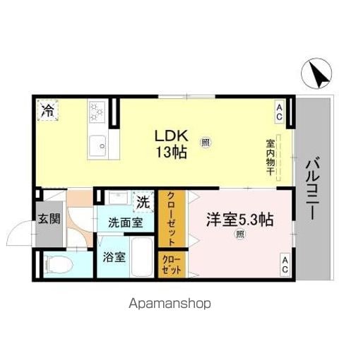 DーROOM 後三条の間取り写真