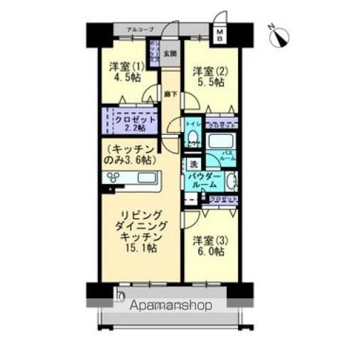 アルファステイツ表町の間取り写真