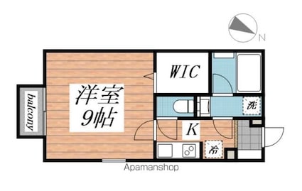 ガーデンハイツ・クーＢ[1K/30.05m2]の間取図