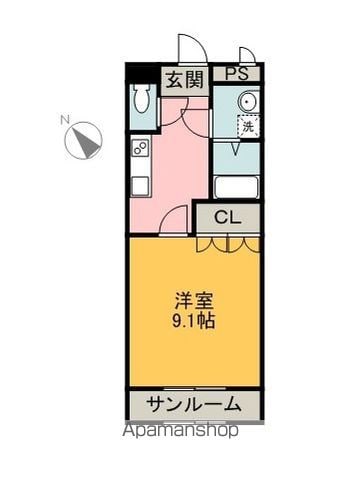 【岐阜市本荘西のアパートの間取り】