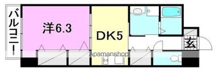 ライフコート千舟[1DK/35.85m2]の間取図