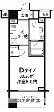 ＴＬＲレジデンス両国[1K/30.26m2]の間取図