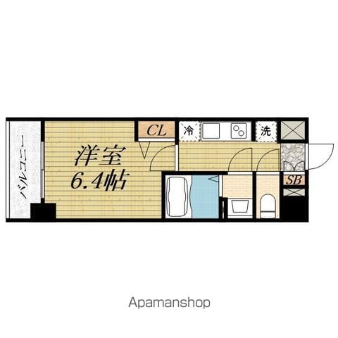 プレサンス堺筋本町EXEBRANの間取り写真