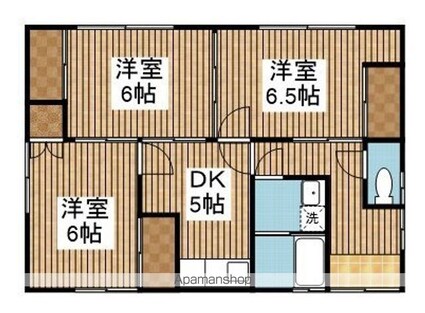 逢谷内６丁目保田貸家[3K/57.14m2]の間取図