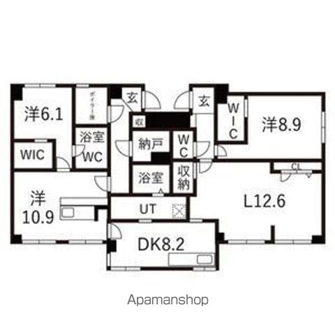 外苑ブロードハイツの間取り写真