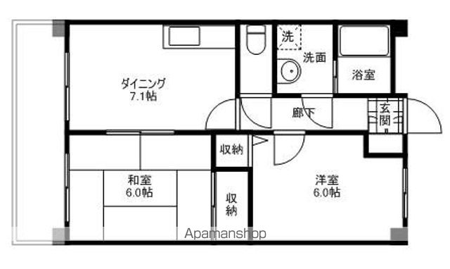 ラフィーネ篠栗の間取り