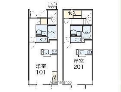 レオネクストパンプキン[1K/34.88m2]の間取図