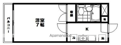 アーバンハイツ通町[1K/20m2]の間取図