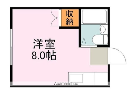 ハイツジュネス[1R/17.47m2]の間取図