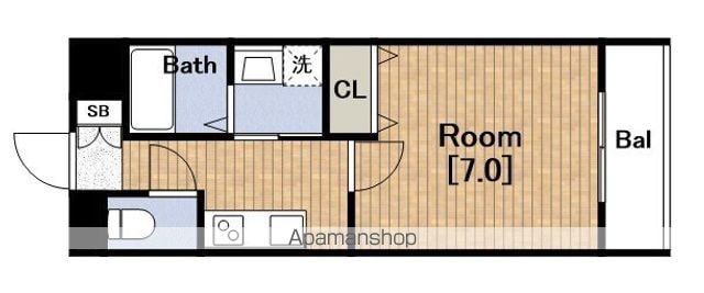 オーロラタワー難波の間取り写真