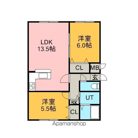 札幌市南北線 北２４条駅 徒歩8分 4階建 築17年の間取り写真