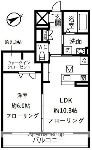 ラディーチェDの間取り写真