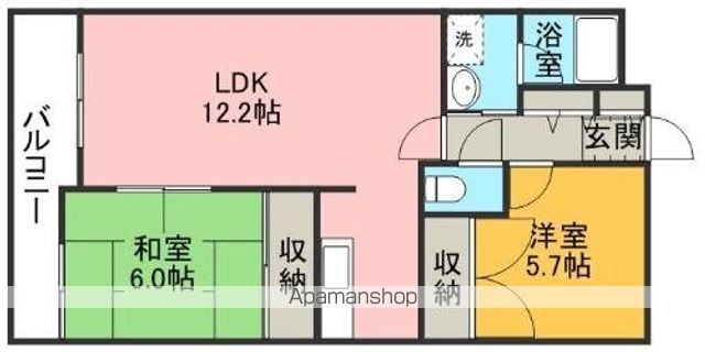 クリスタルマンションの間取り写真