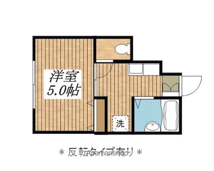 東京都立川市曙町１丁目[1K/17.34m2]の間取図