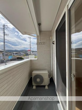 ヒーリング　Ａ・Ｂ[2LDK/54.13m2]のバルコニー