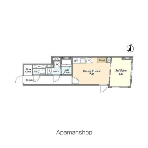 コンフォリア本駒込一丁目 408 ｜ 東京都文京区本駒込１丁目6-7（賃貸マンション1DK・4階・34.88㎡） その2