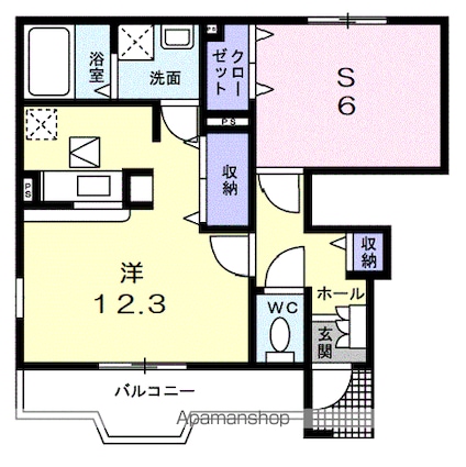 エクセレンテ　パラーシオ[1R/45.99m2]の間取図