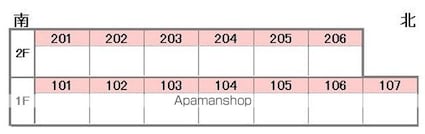 メゾン・ドゥ・アミ[1K/18.63m2]の配置図
