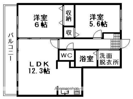 フォブール和[2LDK/53.02m2]の間取図